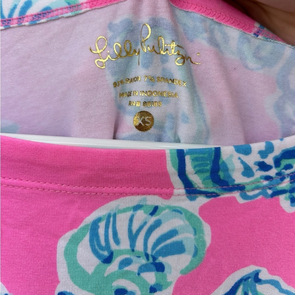 Lilly Pulitzer Long Sleeve Sophie Dress - Size XS - Pink Sea Shells - Picture 8 of 14